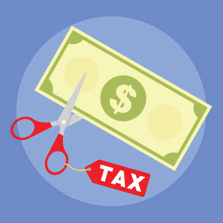 get a tax cut from govermentのイラスト素材