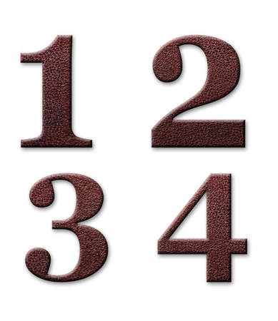 Leather alphabet  Texture is taken  from real photo  の写真素材