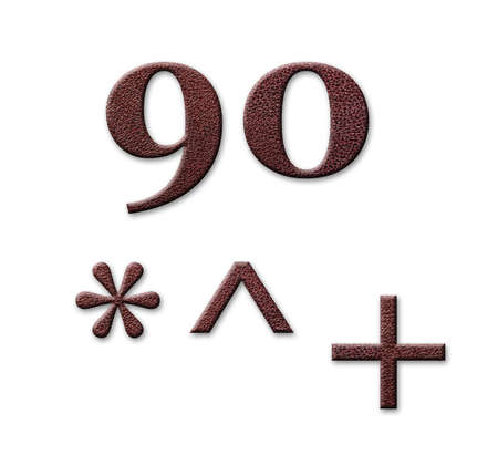 Leather alphabet  Texture is taken  from real photo  の写真素材