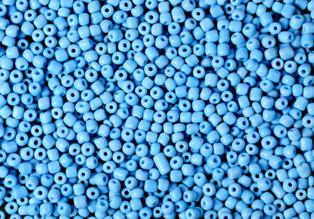 texture of small blue  beads ,suitable for backgroundsの写真素材
