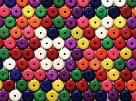 abstract background of  multi colored beads ,close upの写真素材