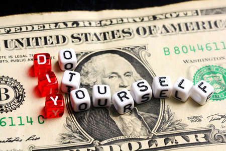 DIY  Do  It  Yourself  making  counterfeit  money concept