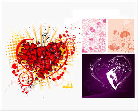heart background to design wedding invitations, valentine, greeting cards, and love theme designs.のイラスト素材