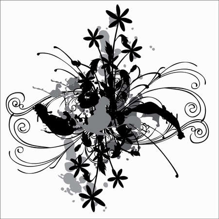 flower ornaments for design invitations, weddings, frames, greeting cards, and other designs.のイラスト素材