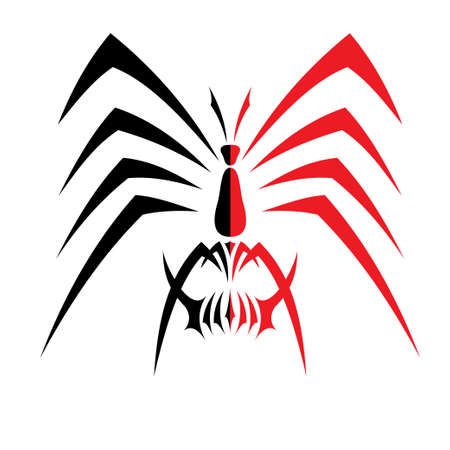 spider vector tattooのイラスト素材