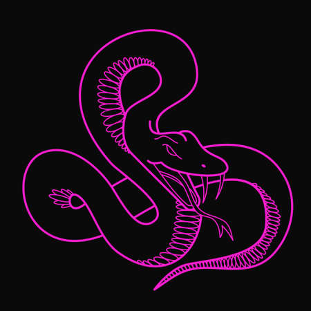 snake vector tattooのイラスト素材