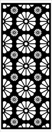 WINDOW ORNAMENTwindow vector ornament designのイラスト素材