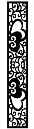 WINDOW ORNAMENTwindow vector ornament designのイラスト素材