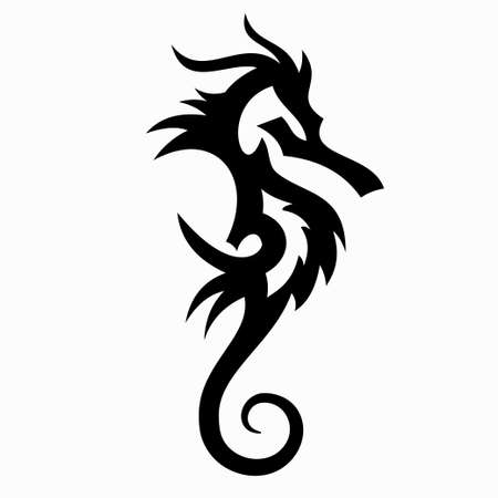 seahorse vector illustrationのイラスト素材