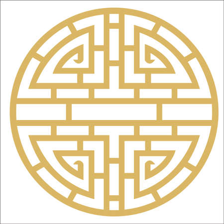 CIRCLE ORNAMENT VRCTOR DESIGNのイラスト素材