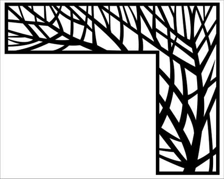 CORNER VECTOR ORNAMENTのイラスト素材