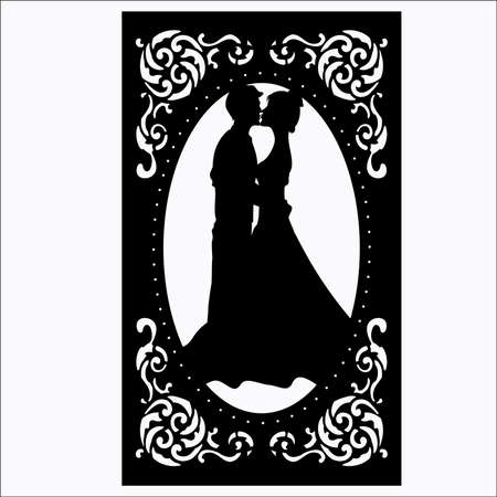 wedding ornament designのイラスト素材