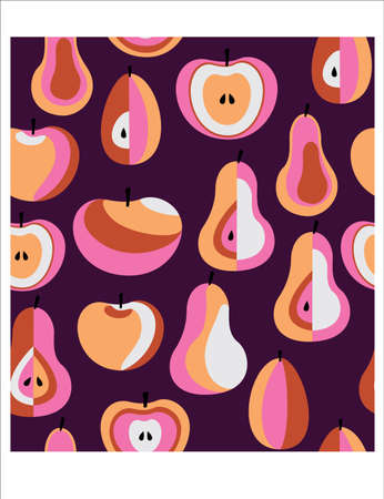 fruit pattern abstract design