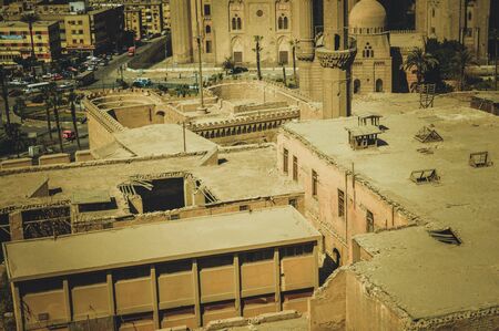 view from top of high buildings at cairo, egyptのeditorial素材