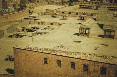 top view of old buildings at cairo, egyptのeditorial素材