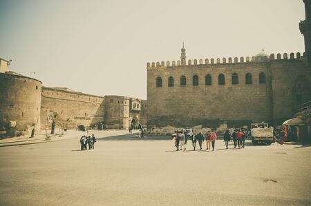 view inside cairo citadel at cairo, egyptのeditorial素材