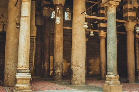 Old building inside mosque at Cairo, Egypt