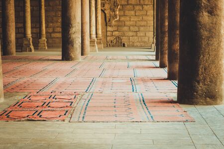 inside old mosque at cairo, egyptのeditorial素材