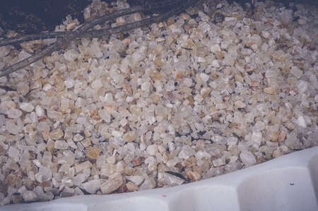 top view of small stones background