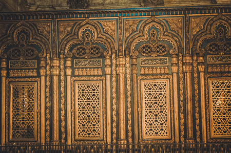 cairo, egypt, february 25,2017: old wall of old mosque at cairo citadel, egyptのeditorial素材