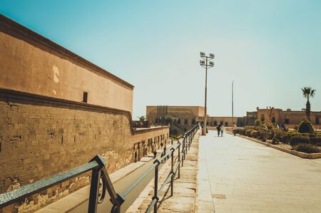 cairo, egypt, february 25,2017: road inside cairo citadelのeditorial素材