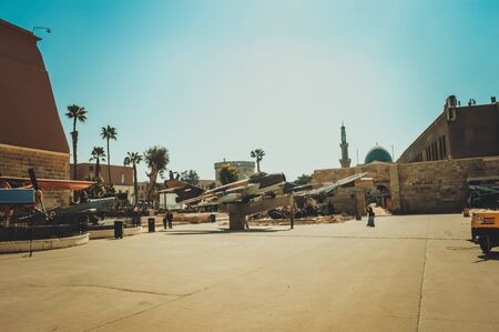 Cairo, Egypt, February 25,2017: War planes at military museum in Cairo Citadelのeditorial素材