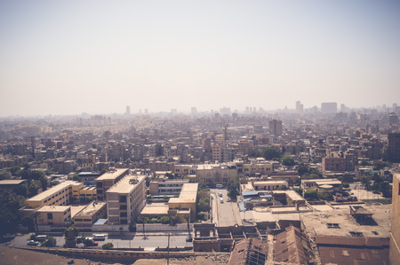 skyline of old buildings at cairo, egyptのeditorial素材