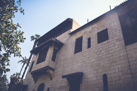 cairo, egypt, may 6, 2017: view of old building at manial Palace
