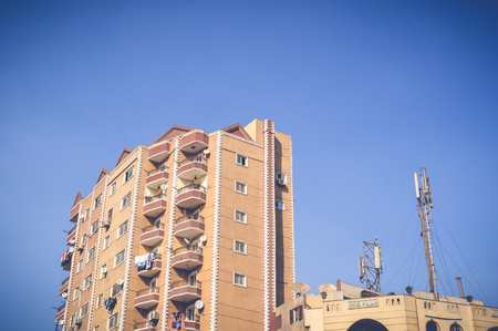 high old building with view of sky at cairo, egyptのeditorial素材