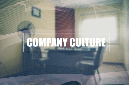 company culture with blurring business office backgroundの写真素材