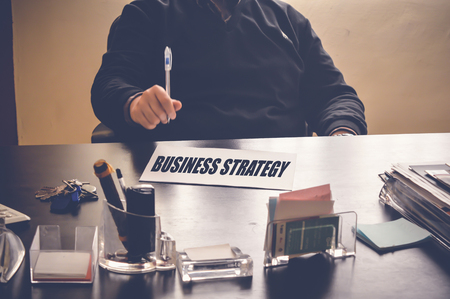 business strategy conceptの写真素材