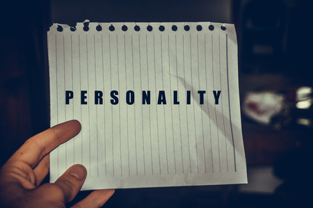 Personality written on white paper, business conceptのeditorial素材