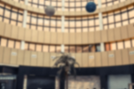 blurred background of shopping mallの写真素材