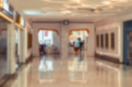 blurred background of shopping mallの写真素材