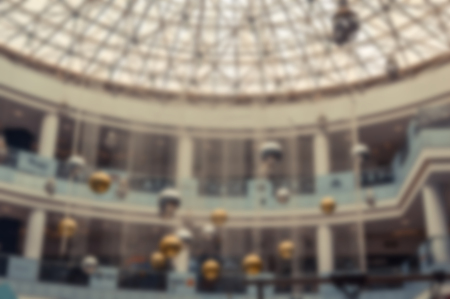 blurred background of shopping mallの写真素材