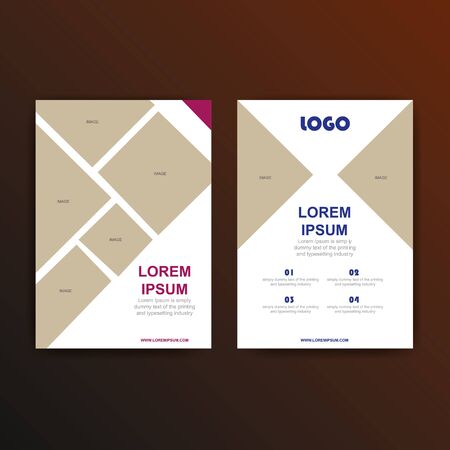 vector flyer in a4 size, brochure designのイラスト素材