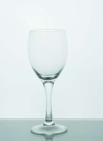 Empty wine glass. on a white backgroundの写真素材