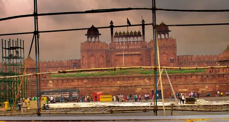 Red Fort (Lal Qila) Delhi Indiaのeditorial素材