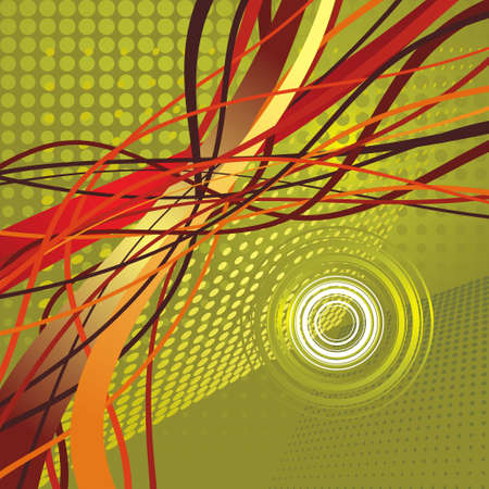 Ribbons in halftone - Illustrationのイラスト素材