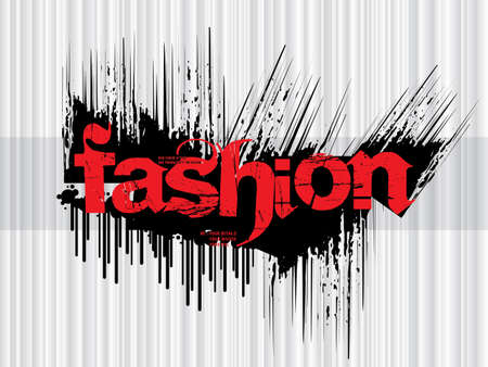 grunge fashion textのイラスト素材
