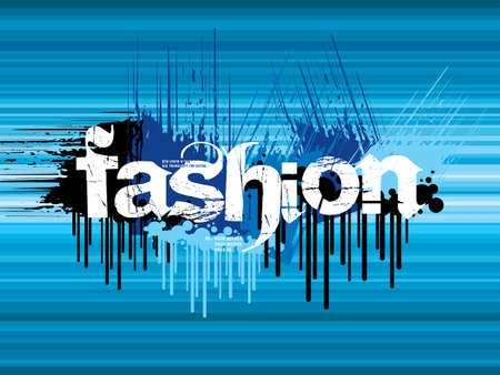grunge fashion textのイラスト素材