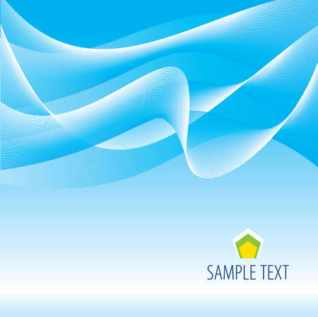 Blue wave background. のイラスト素材