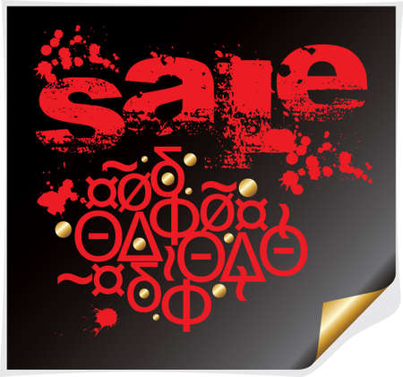 Abstract abstract sale grungy red big saleのイラスト素材