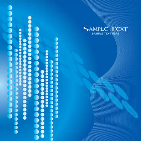 Abstract design template with sample textのイラスト素材