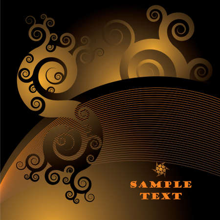 Bright abstract floral backgroundのイラスト素材