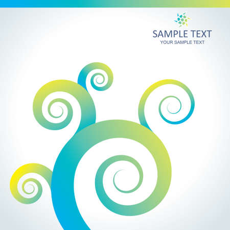 Bright abstract floral backgroundのイラスト素材