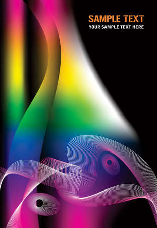 Colored smoke wavesのイラスト素材