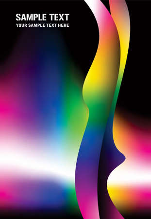 Colored smoke wavesのイラスト素材