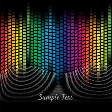 Colorful rainbow blocks backgroundのイラスト素材