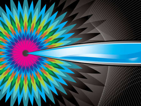 Abstract technology circles vector background のイラスト素材